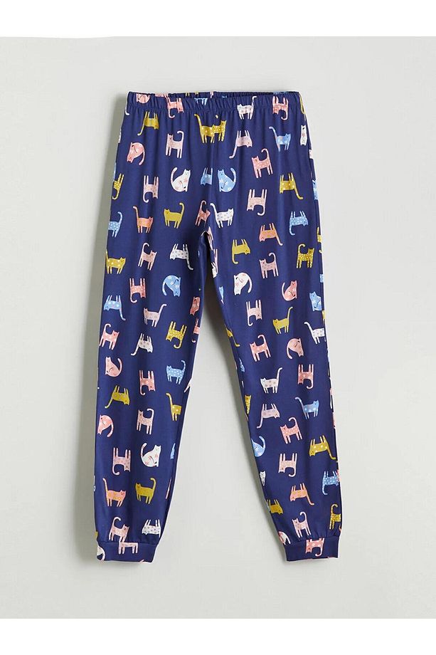 LCW DREAM Bisiklet Yaka Baskılı Kadın Pijama Takımı (W5) - 8
