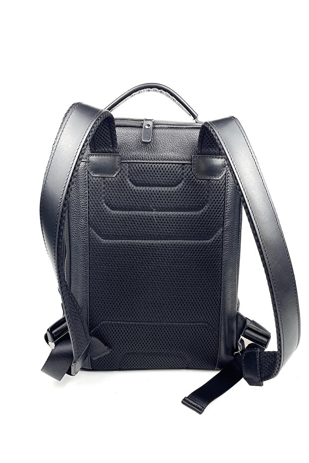 حقيبة ظهر من الجلد الطبيعي - 5