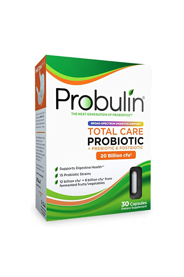 كبسولات بروبيوتيك توتال كير قبل وبعد، 30 كبسولة - 1