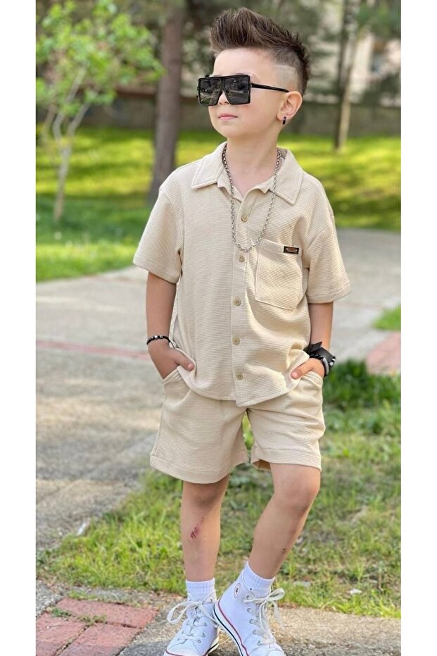 Boy's Shirt and Shorts Set for Holiday