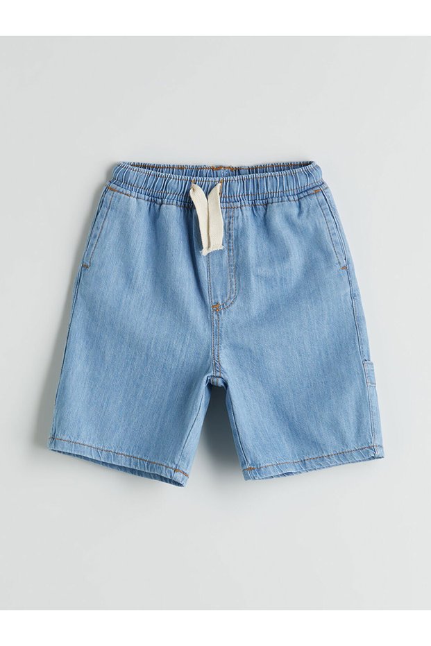 Cey New Season Elastic Waist Boys' Jean Shorts