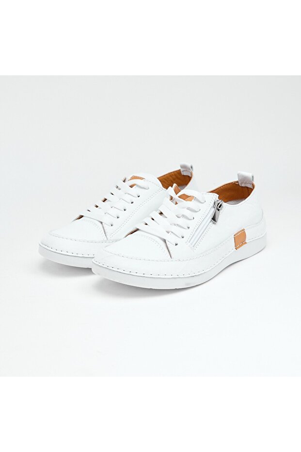 Günlük Hakiki Deri Kadın Sneaker - 2