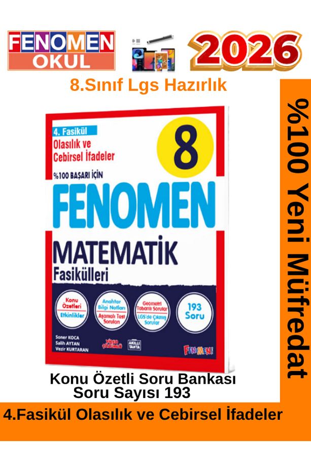 2026 8.Sınıf Matematik Konu Özetli Soru Bankası Fasikülü(1758 Soru)6 Faikül - 5