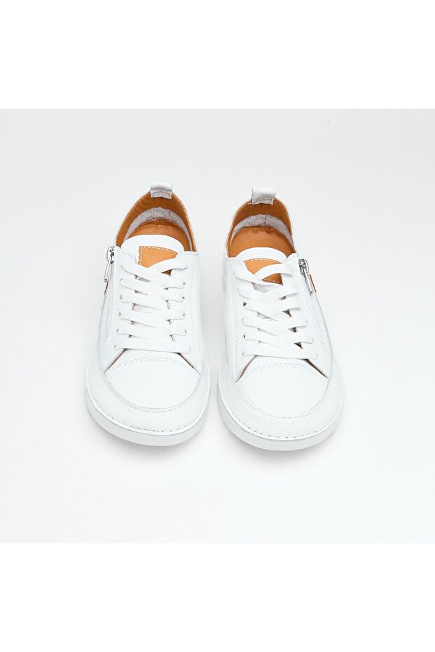 Günlük Hakiki Deri Kadın Sneaker - 3