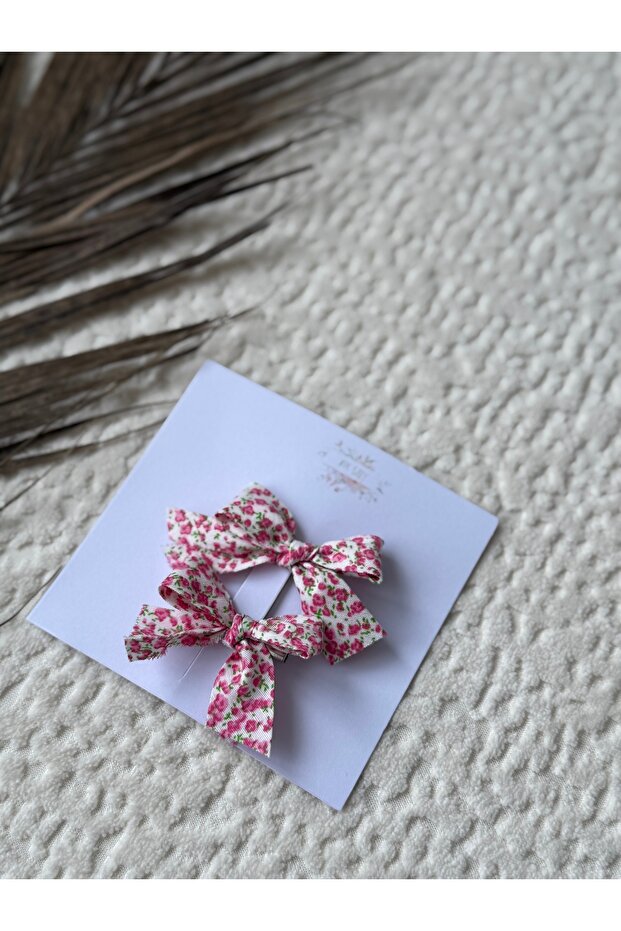 مجموعة مشبك فيونكة صغيرة بنمط زهرة - 2