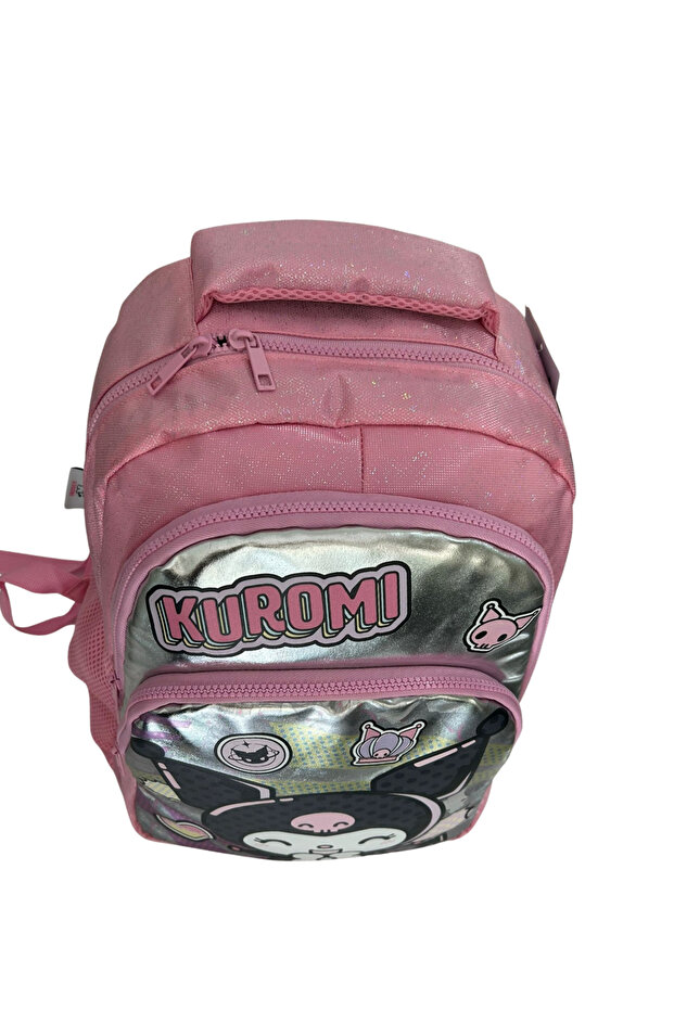 Kuromi 3'lü pembe okul Çantası seti - 4