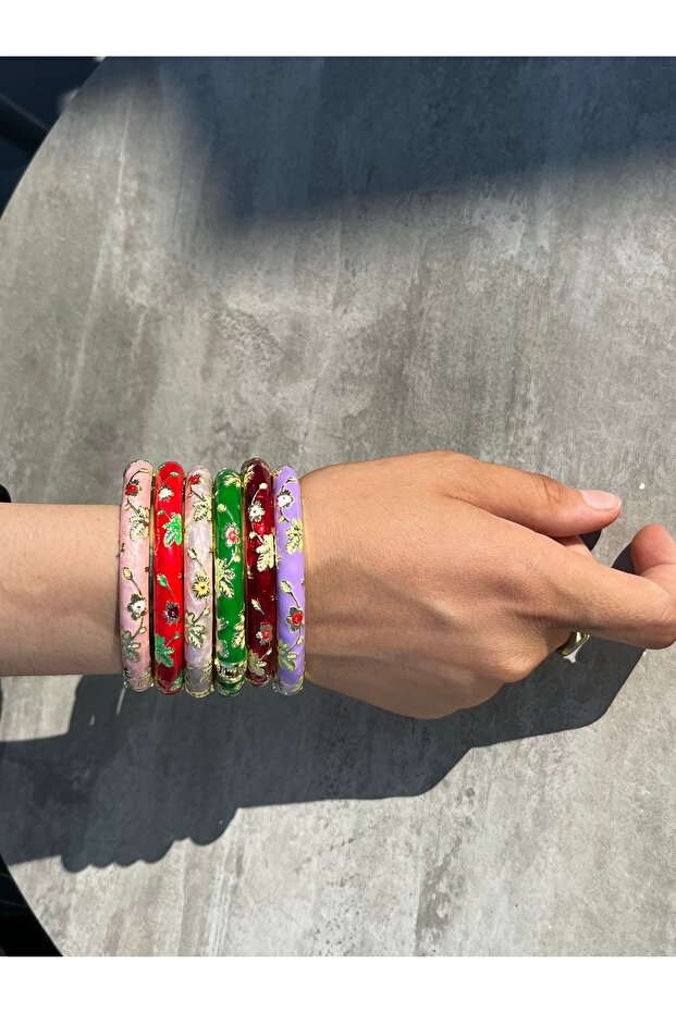 bordo mineli bilezik - 3