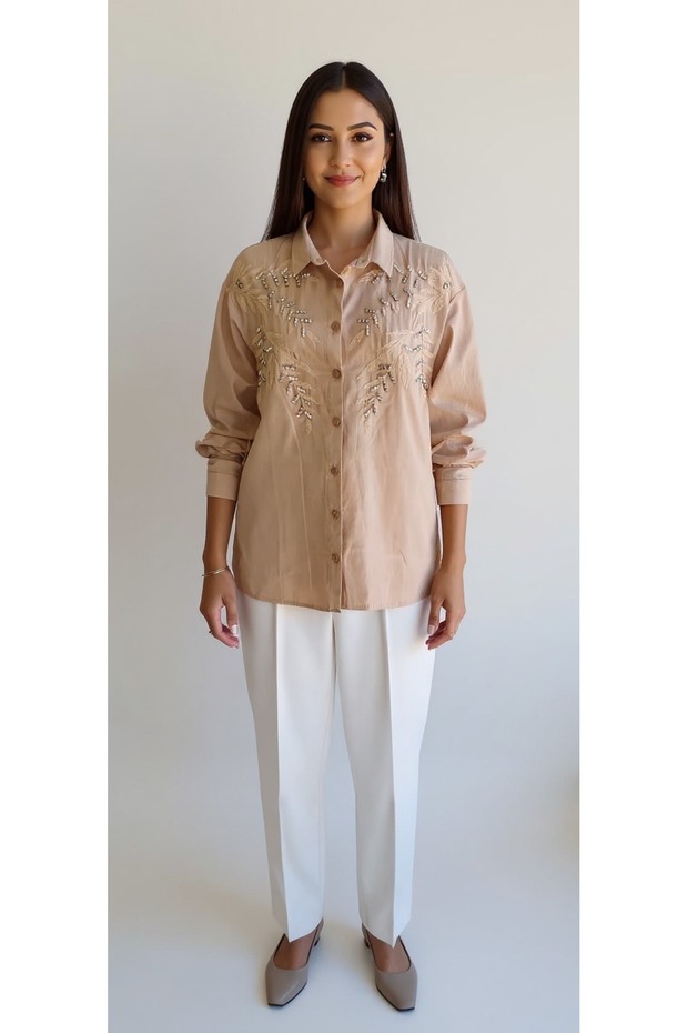 Taş İşlemeli Gömlek - 3