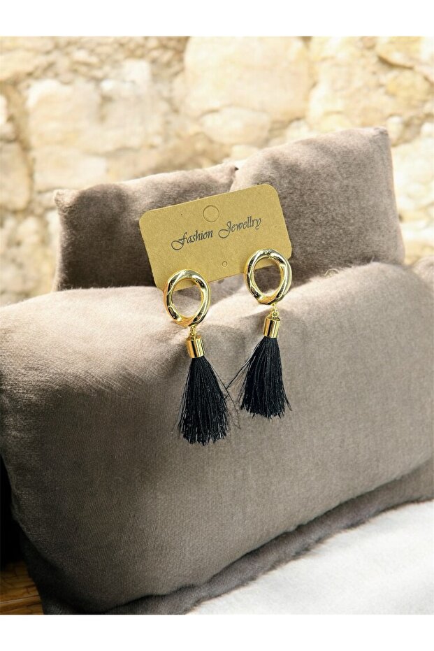 Püsküllü Nuveria Küpe - 2