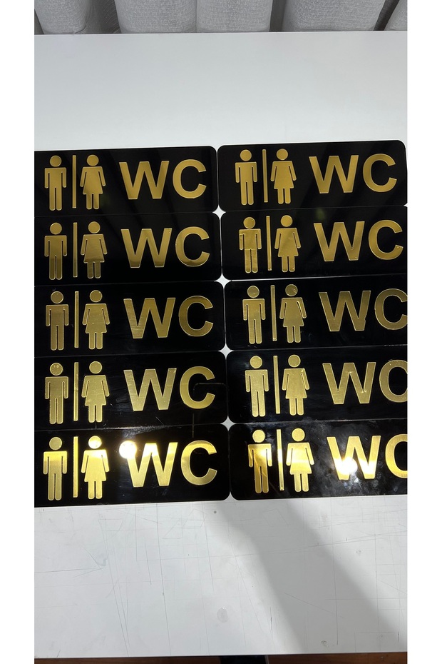 Pleksi wc yönlendirme tabela - 2
