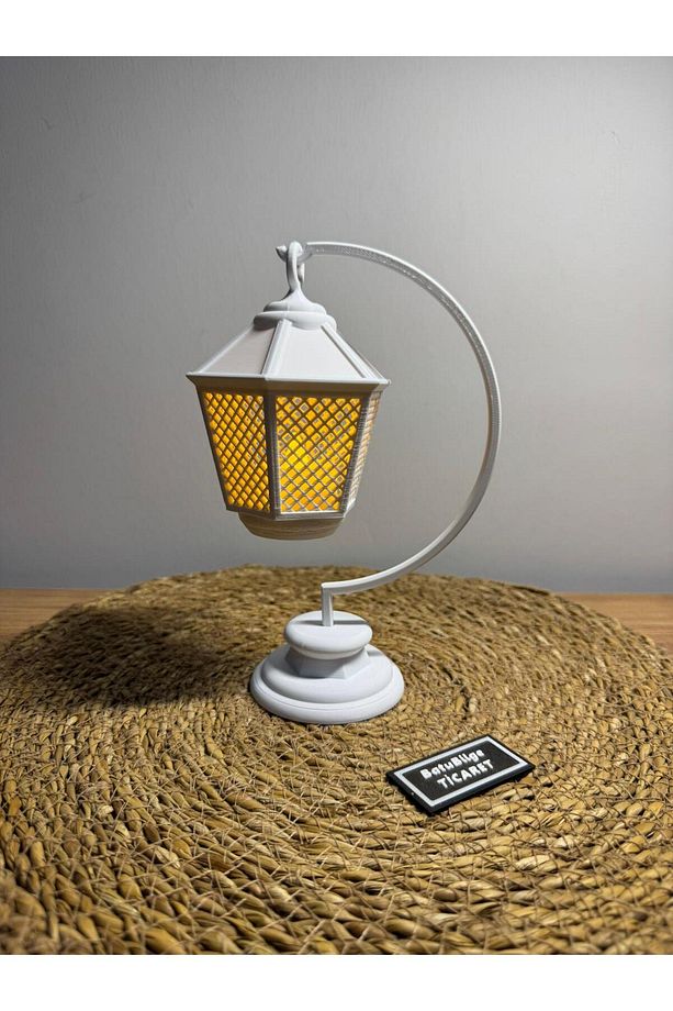 Asılı Mini Sokak Lambası Feneri ve Led Mum - 3