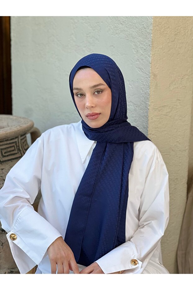 شال بنمط الطوب من سلسلة جاكار الحريري