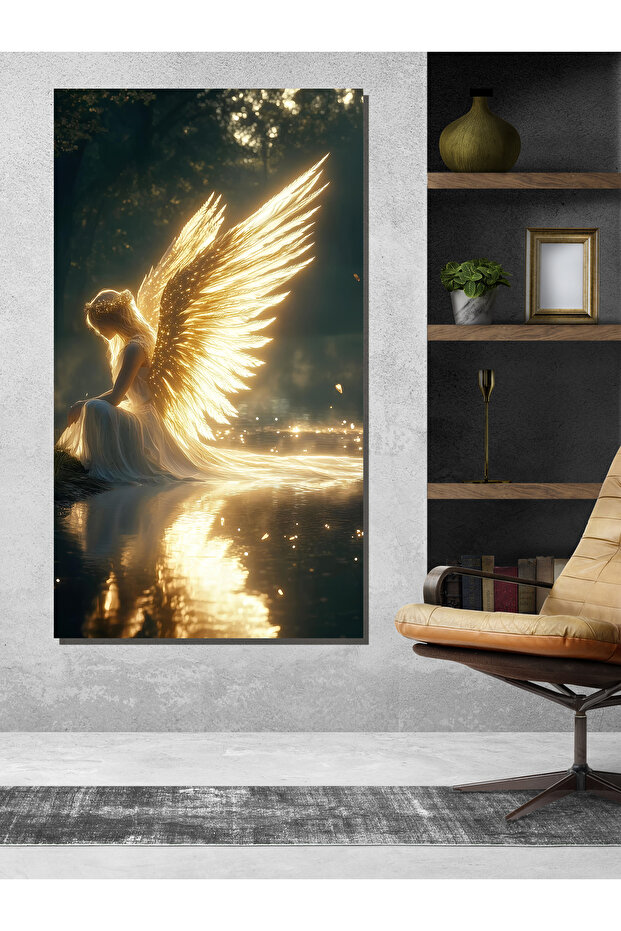 MELEK KANATLI KIZ KANVAS TABLO - 3