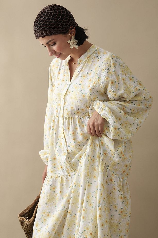 Frezya Sarı Mango Elbise - 6