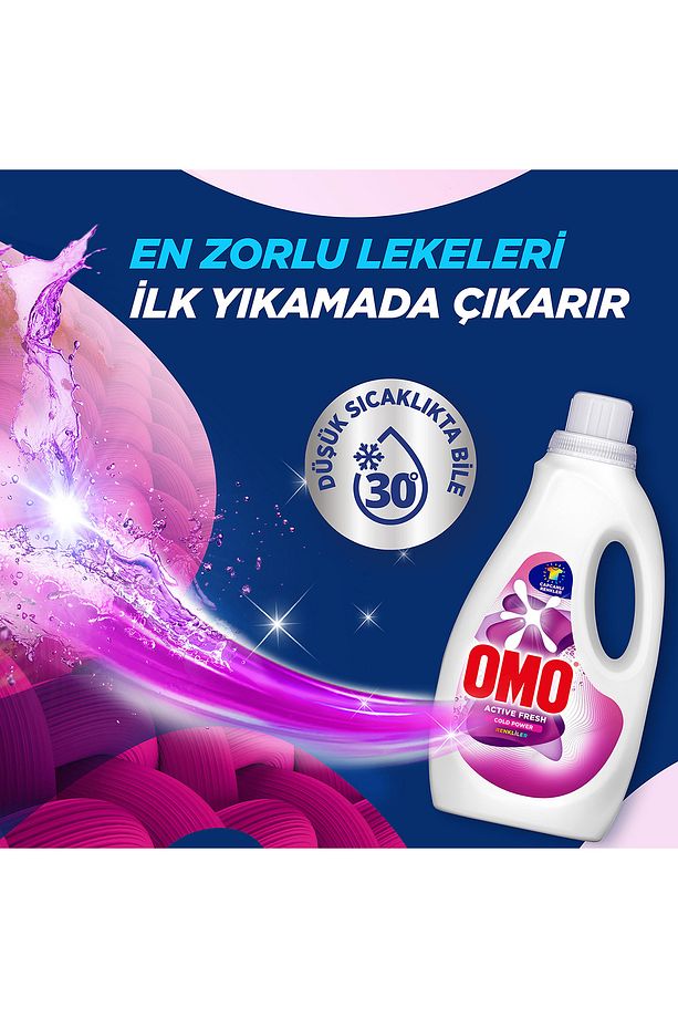 Active Fresh Cold Power Beyazlar Sıvı Deterjan 1500ml x1 + Renkliler Sıvı Deterjan 1500ml x1 - 3
