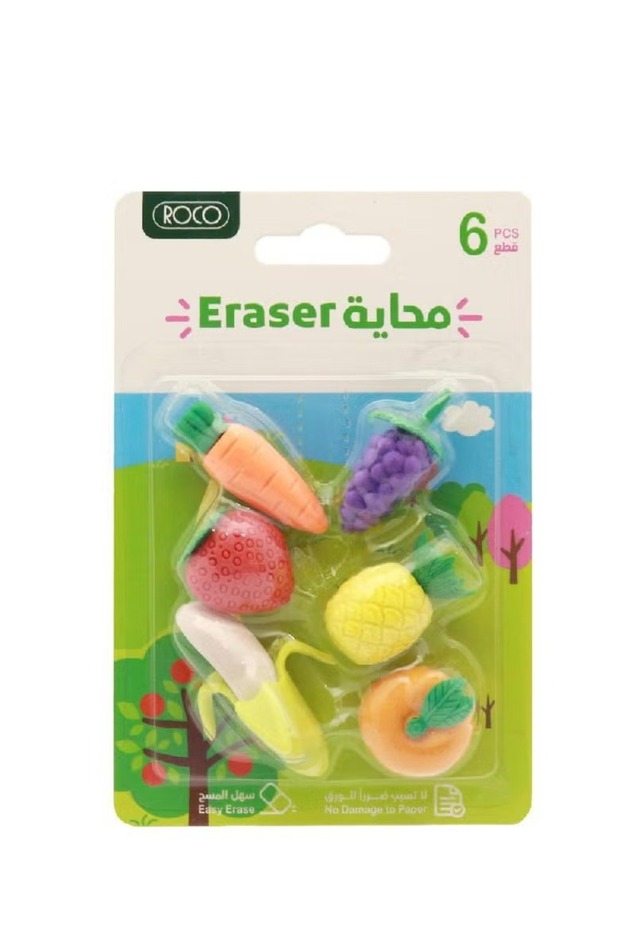 ممحاة مطاطية على شكل فاكهة - ألوان متنوعة وممتعة - 1