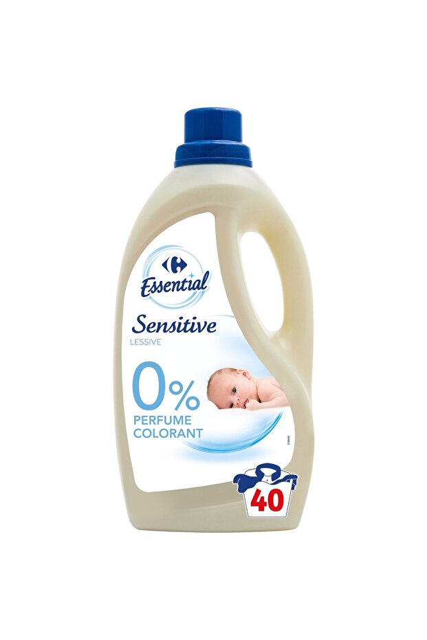 Detergent lichid Sensitive Carrefour Essential, 2L - 1