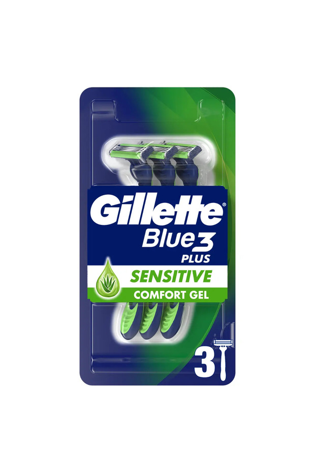 Blue3 Sensitive disposable razor, 3 pcs