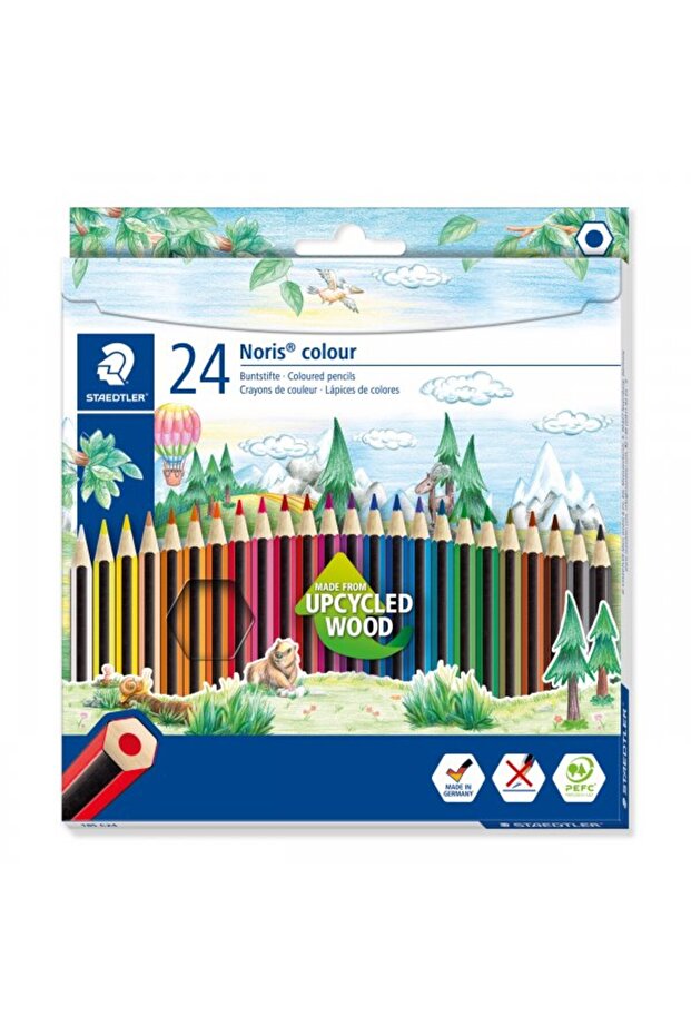 Set of 24 colored pencils Wopex Noris Staedtler, Multicolor