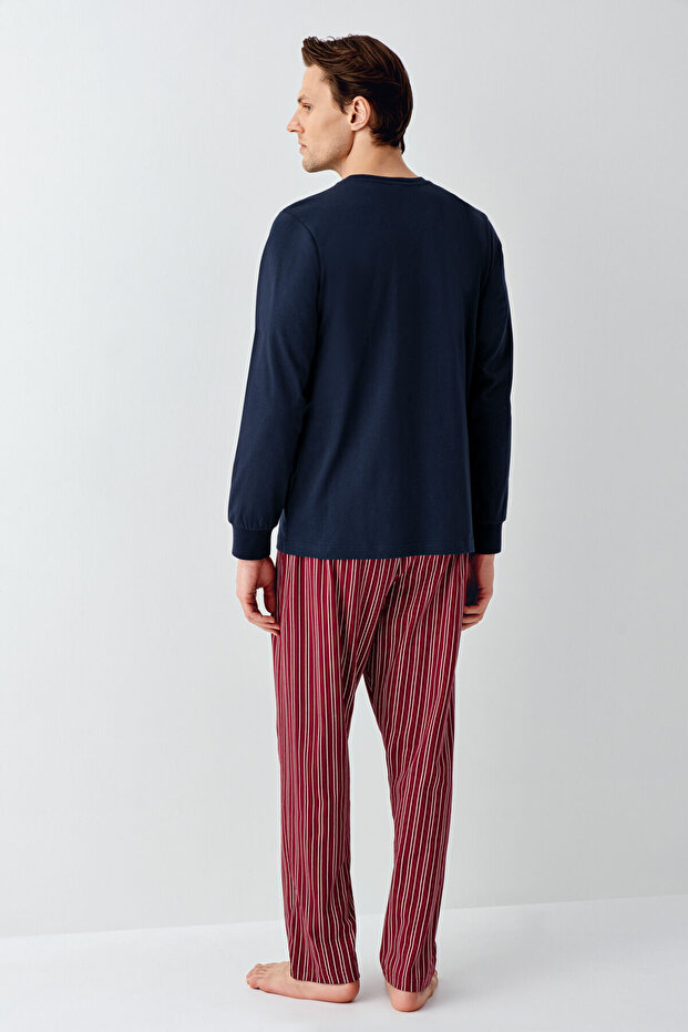 Erkek Lacivert Pijama Takımı - 5