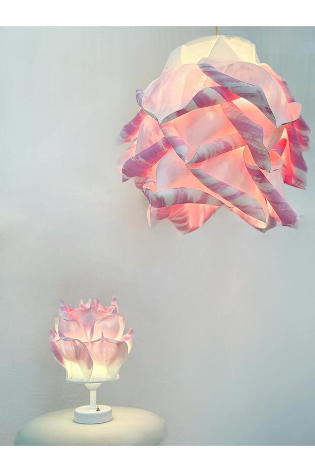 Pembe Detay Eva Avize Sarkıt - 4