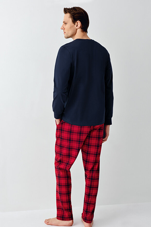 Erkek Lacivert Pijama Takımı - 5