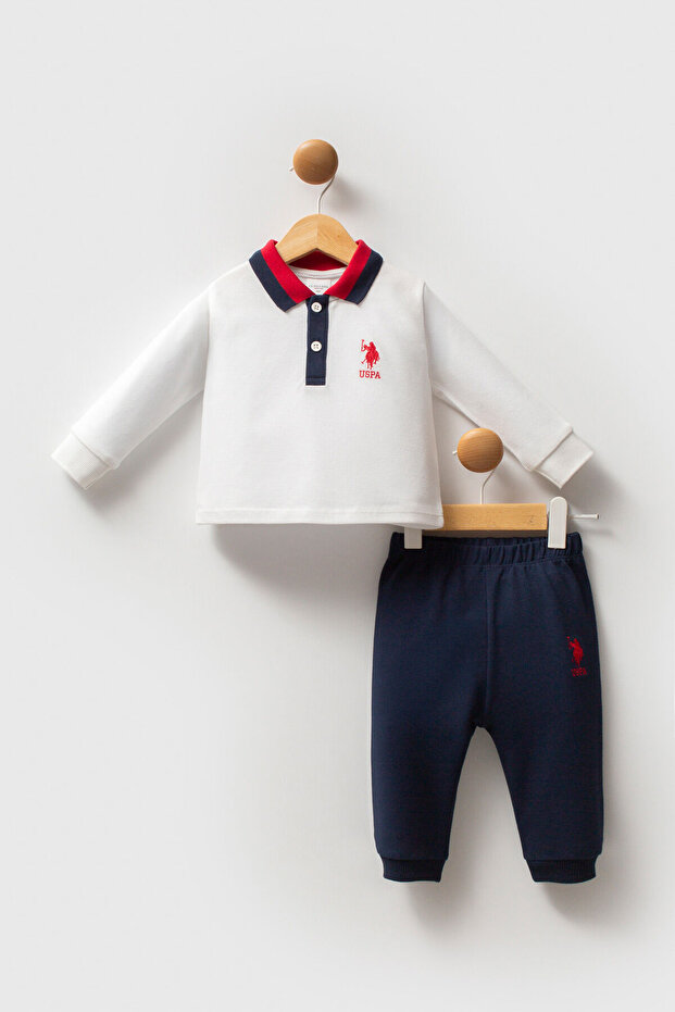 Baby Boy Winter Regular Fit White Baby Set Usb2575-C-V4