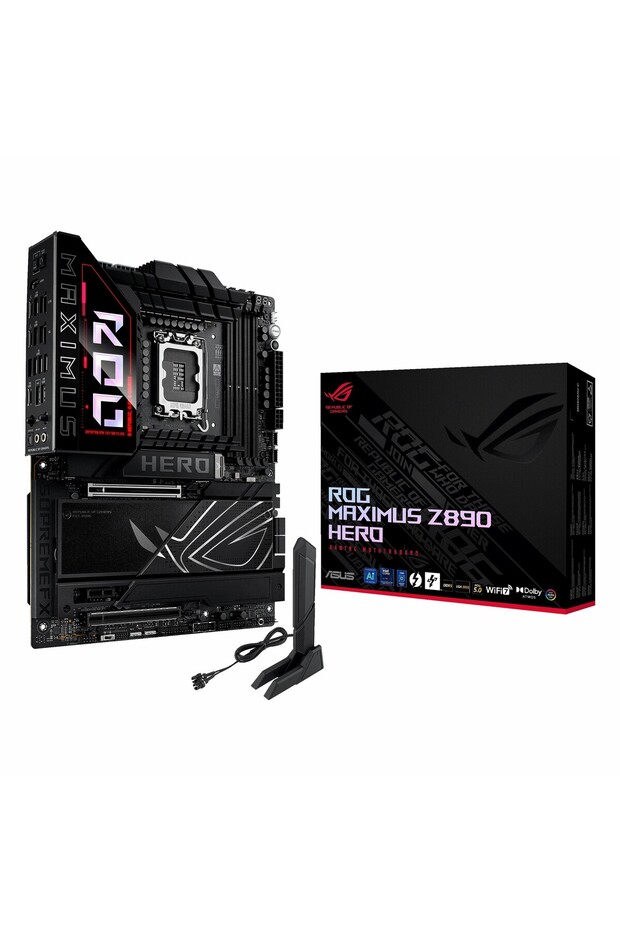 Rog Maximus Z890 Hero Ddr5 (9200Mhz)Oc M.2 Hdmi/Usb-C Pcie 5.0 1851P Atx Motherboard