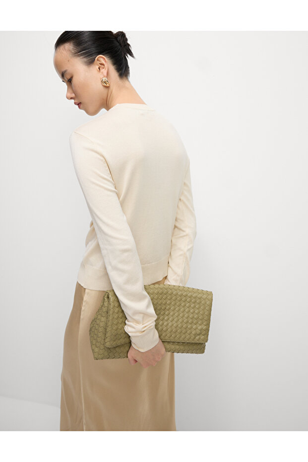 Bisiklet Yaka Düğmeli Hırka - 3