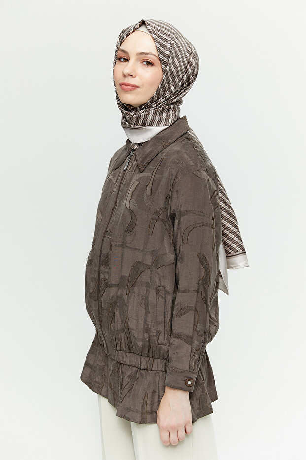 Fermuarlı Jakarlı Kap - 4