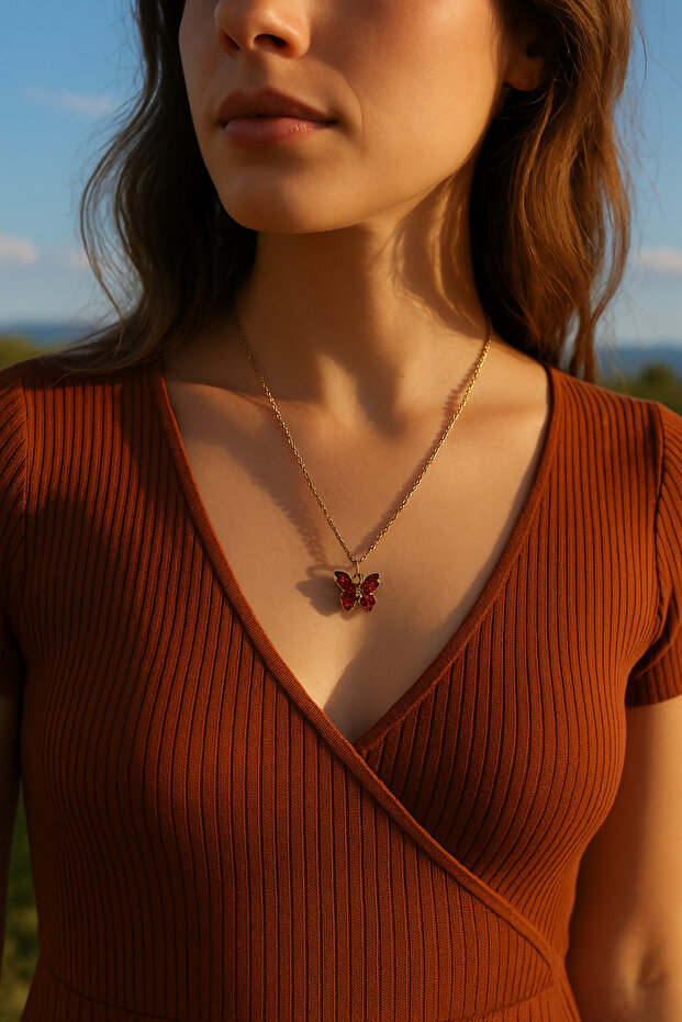 Flame Wing Necklace - 2