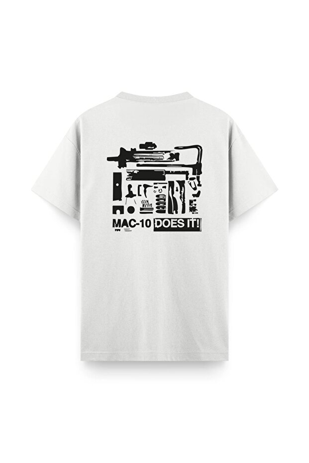 تيشيرت رجالي برقبة دائرية مطبوعة من Mac 10
