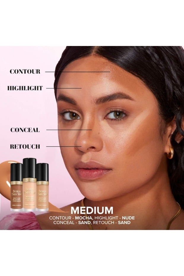 Mini Born This Way Super Coverage Concealer Natural Beige 2ml – Multi-Use, Long-Wear - 5