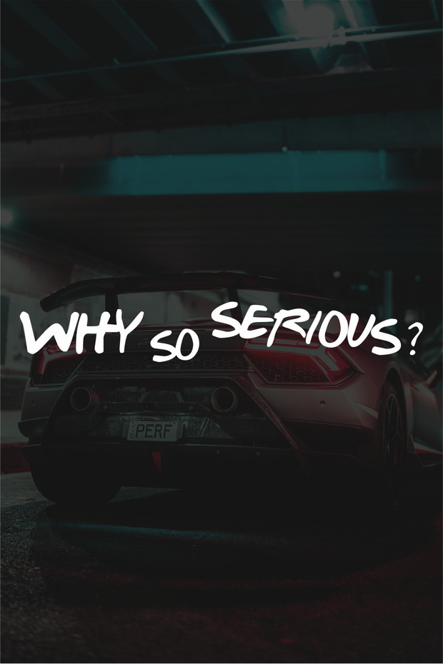 20 X 3 cm Why so Serious Sticker Motorcycle, Helmet, Car Sticker