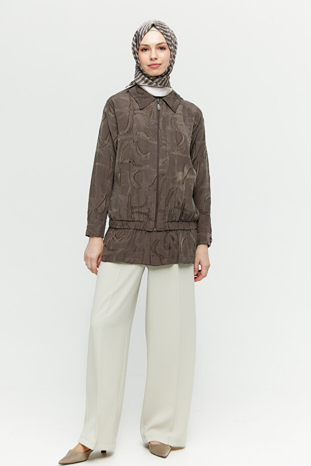 Fermuarlı Jakarlı Kap - 1