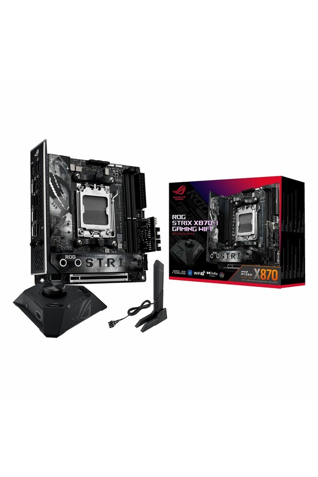 ROG Strix X870-I Gaming WiFi DDR5 (8600MHz)OC M.2 HDMI/USB-C PCIe 5.0 AM5 mITX Anakart - 1
