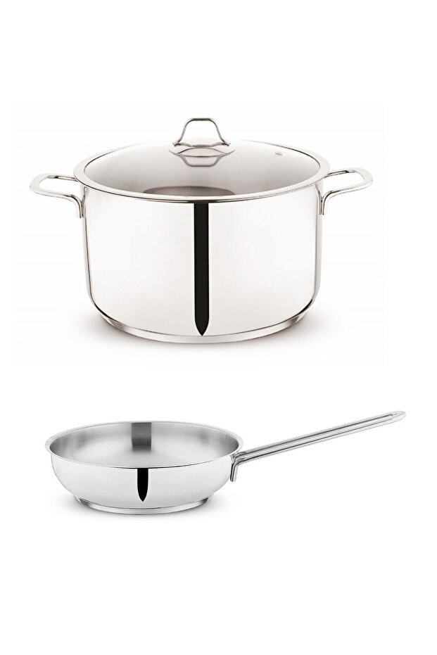 Held 26 cm Steel Cookware Deep Pot-Steel Pan Sc Ha Fer