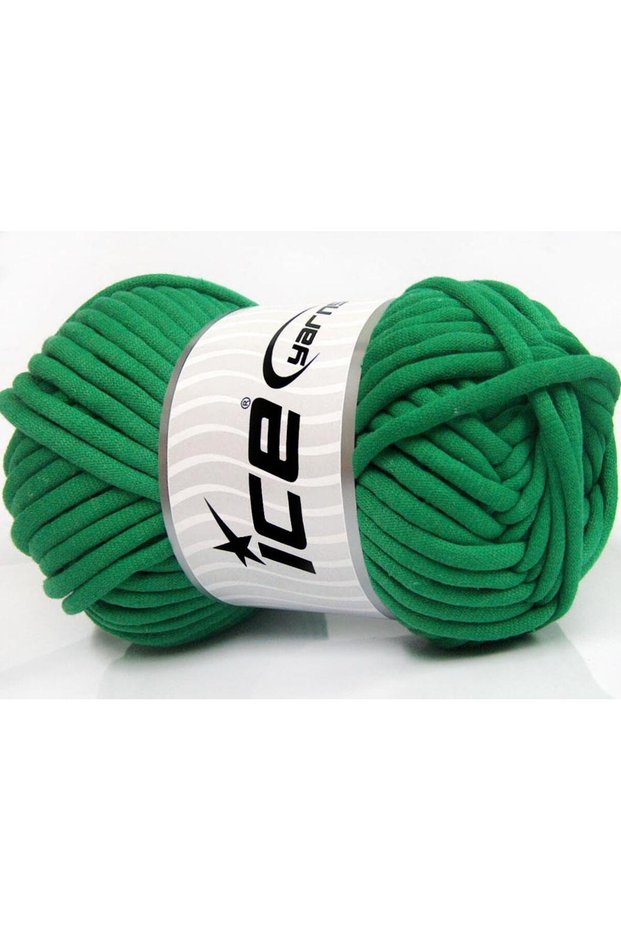 1X250G. Tube Cotton Jumbo Cotton Green Summer Yarns, Cotton, Very Thick