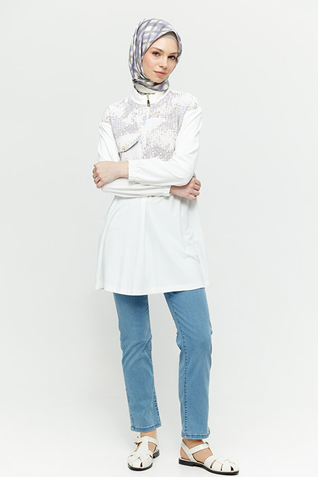 Dar Paça Denim Pantolon - 1