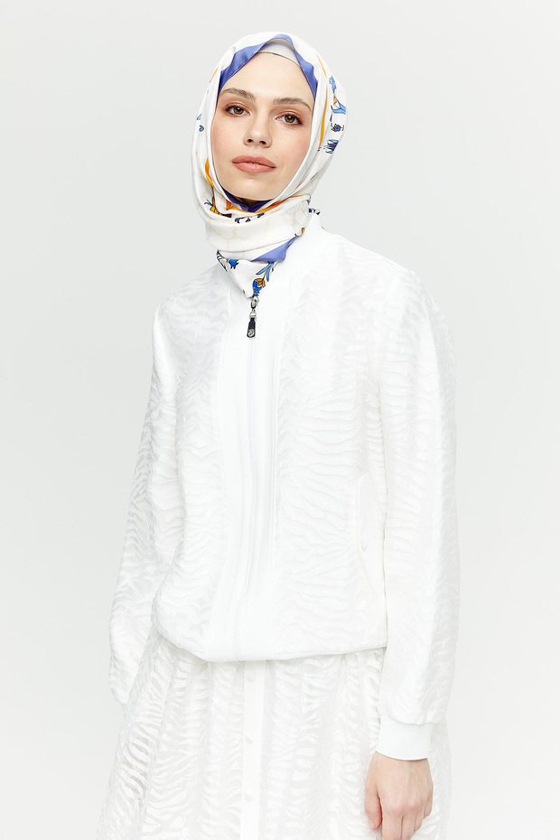 Zebra Organzeli Bomber Ceket - 2