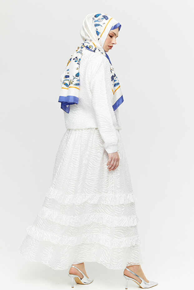 Zebra Organzeli Bomber Ceket - 5