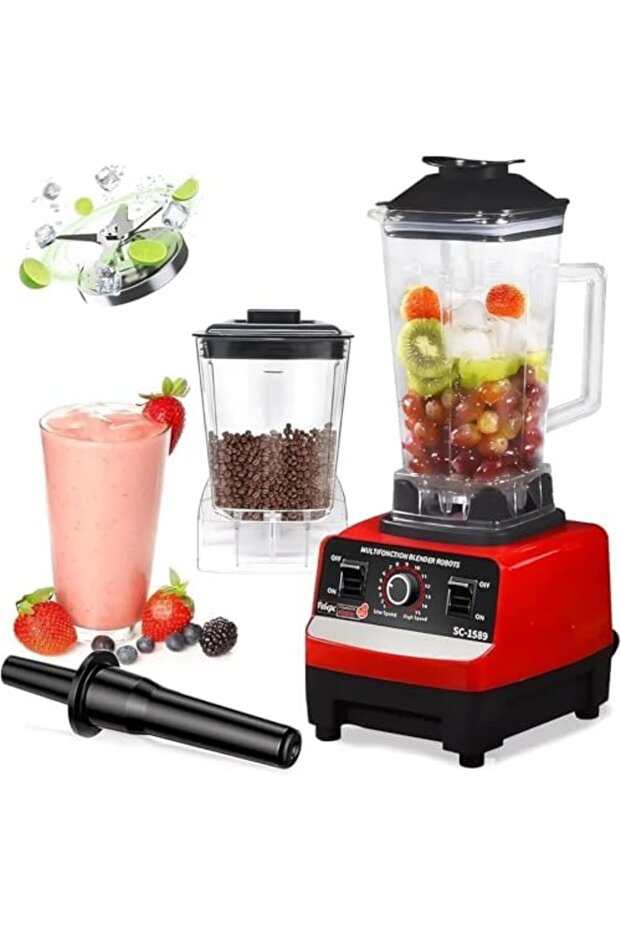Electric Blender from Gold Crest with Multi-Function Grain Mill, 2.5 Liter Adjustable Capacity - 6