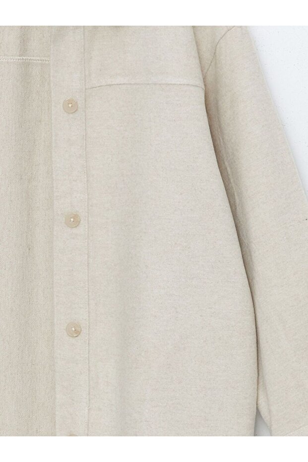 LCW Modest Oversize Kadın Gömlek Ceket - 7