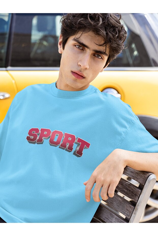 Men/Women Sport Transfer Printed Round Neck Short Sleeve T-Shirt
