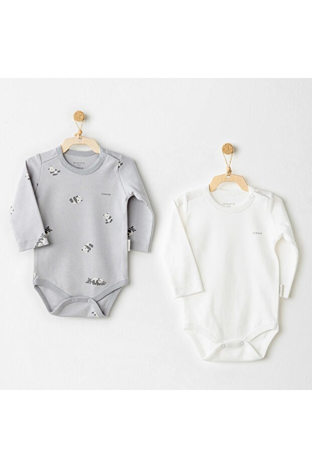 Ac26036 Keep Smiling 2'li Badi Grey - 1