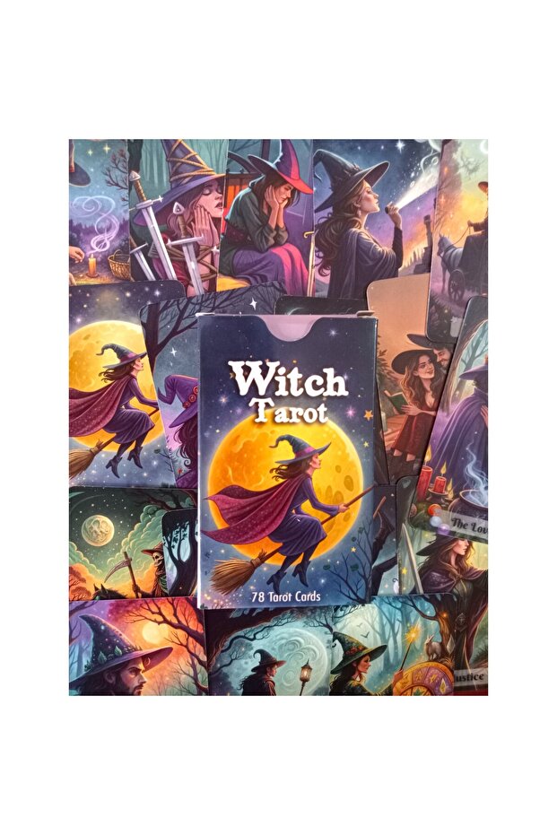 English Tarot 78 Cards (English Tarot Card) - Witch Tarot