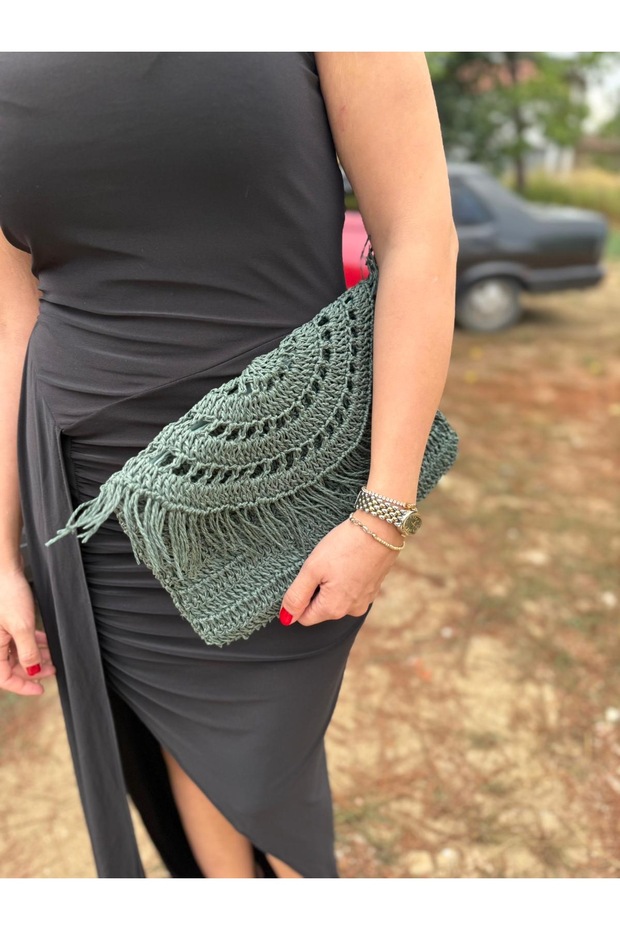 حقيبة كلاتش Wl من القش - 3