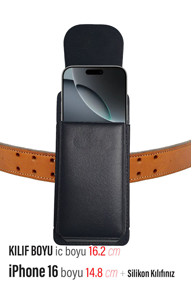 حافظة حزام iPhone 16 - حافظة حزام مثبتة على الخصر مع غطاء