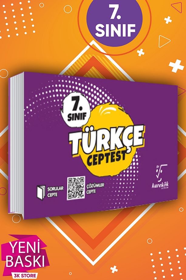 7.Sınıf Cep Test 4lü Set Türkçe Matematik Sosyal Bilgiler Fen Bilimleri - 2