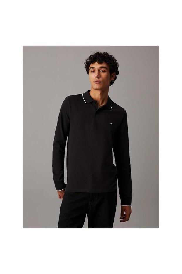 Regular Fit Long Sleeve Polo Neck T Shirt K10K112753BEH Men's POLO NECK T SHIRT K10K1127